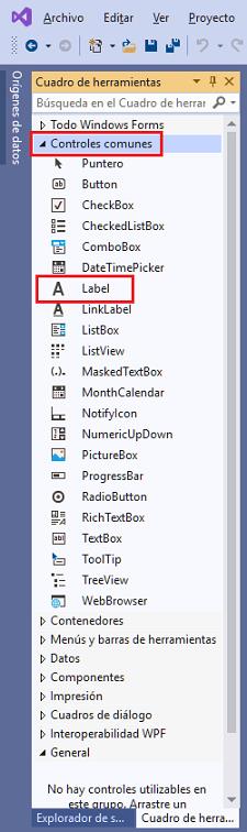 Clase Label - Windows Forms