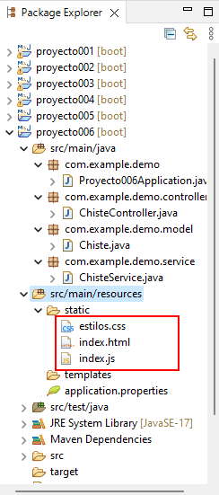 creación de archivos index.html estilos.css y index.js