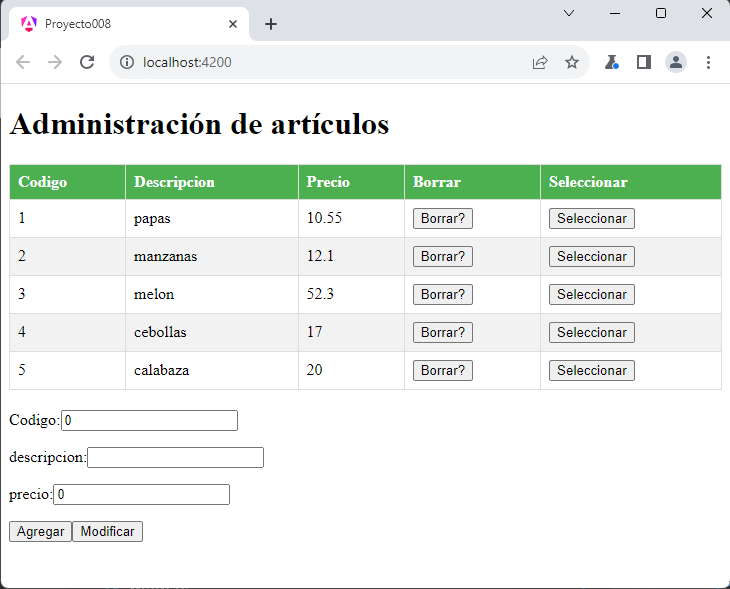 proyecto de altas, bajas y modificaciones en angular