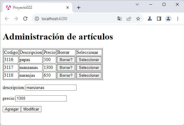 Comunicación entre Angular y PHP