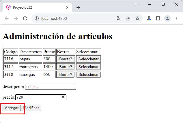 Comunicación entre Angular y PHP