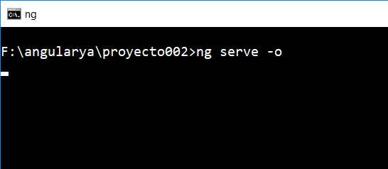 ejecutar proyecto angular
