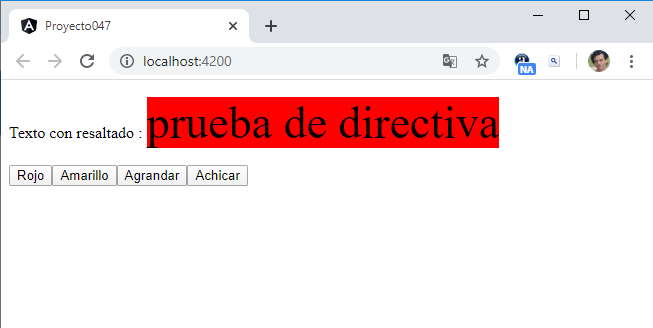 Creación de directiva con parámetros