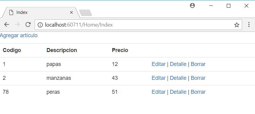 Microsoft Visual Studio - Nuevo Proyecto MVC con C# con Modelo Vista Controlador