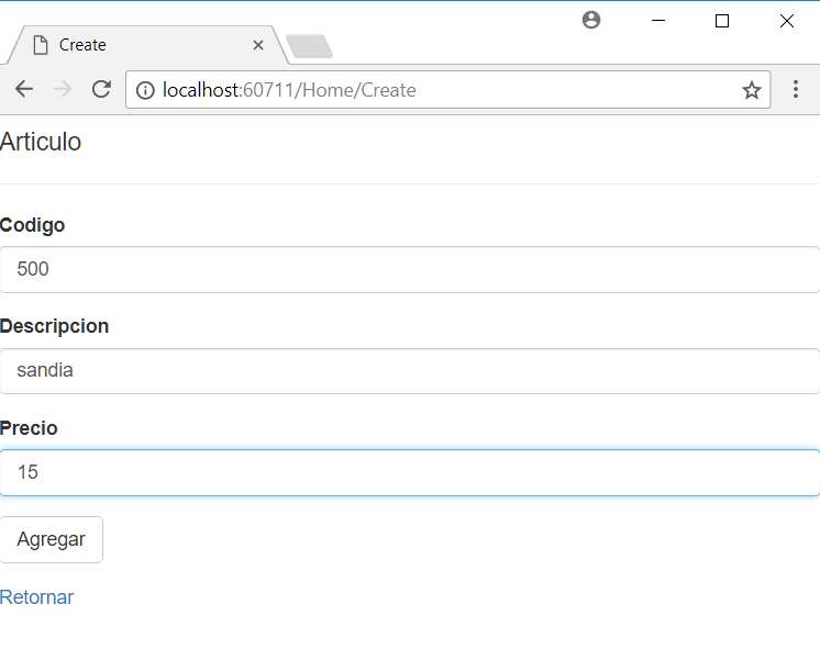 Microsoft Visual Studio - Nuevo Proyecto MVC con C# con Modelo Vista Controlador