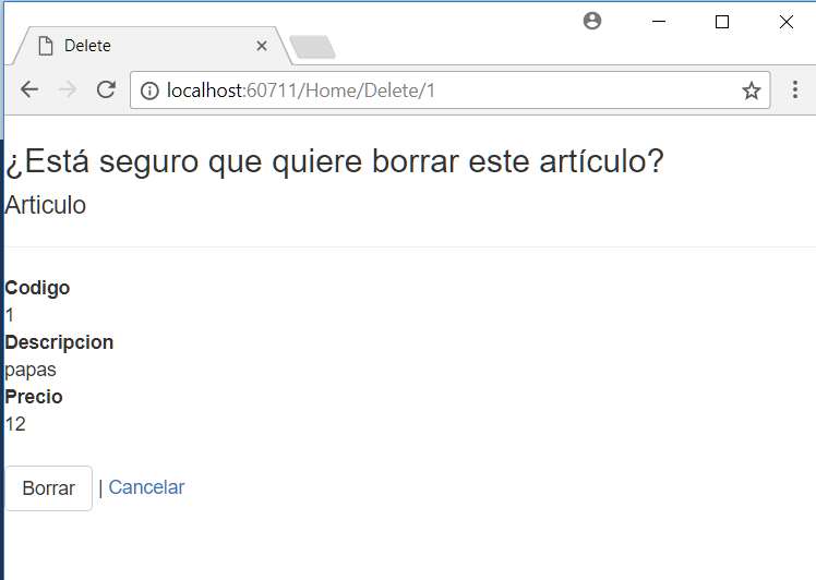 Microsoft Visual Studio - Nuevo Proyecto MVC con C# con Modelo Vista Controlador