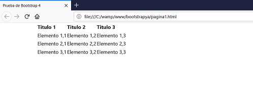 sin bootstrap 4 table