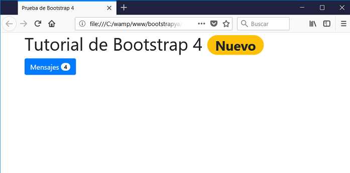 bootstrap 4 badge badge-pill