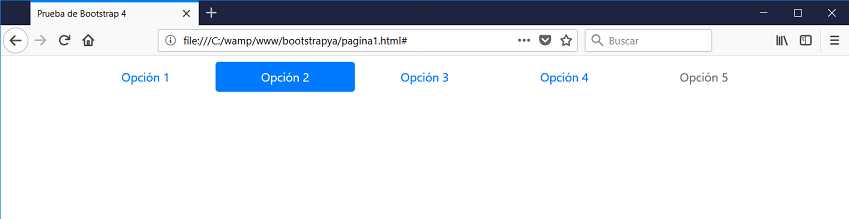 bootstrap 4 nav nav-pills nav-justified nav-item