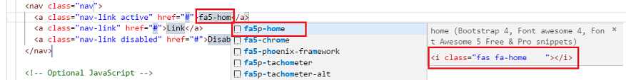Font awesome 5 bootstrap 4
