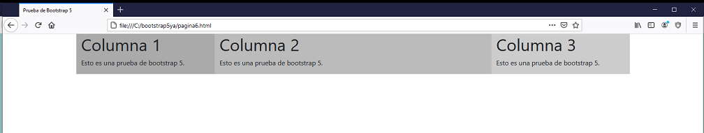 bootstrap 5 columnas de diseño automático