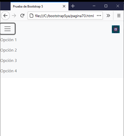 bootstrap 5 navbar boton de hamburguesa