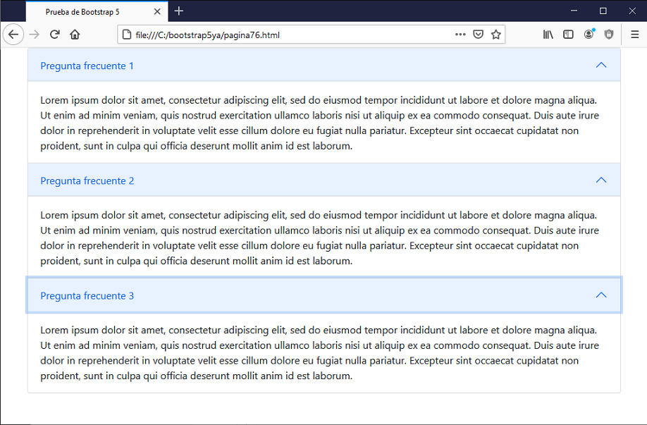 bootstrap 5 accordion data-bs-parent