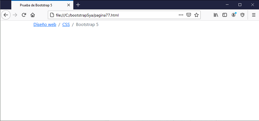 bootstrap 5 breadcrumb