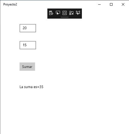 aplicacion en ejecucion evento Click Button aplicacion universal windows visual Studio 2019