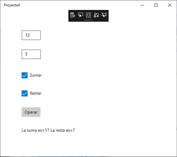 CheckBox aplicacion universal windows visual Studio 2019