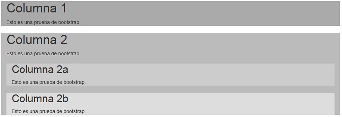 grid bootstrap anidamiento de columnas