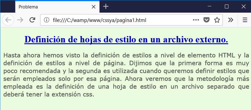 estilos en un archivo externo