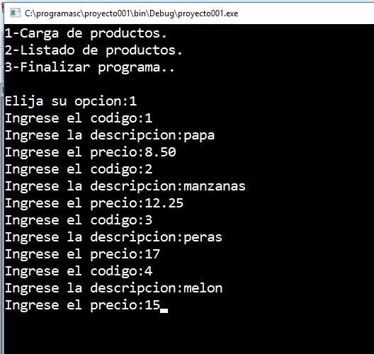 creación y ejecución de proyecto Code::Blocks