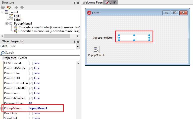 TPopupMenu VCL Delphi