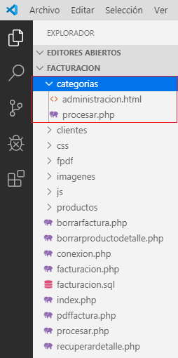 facturación en PHP