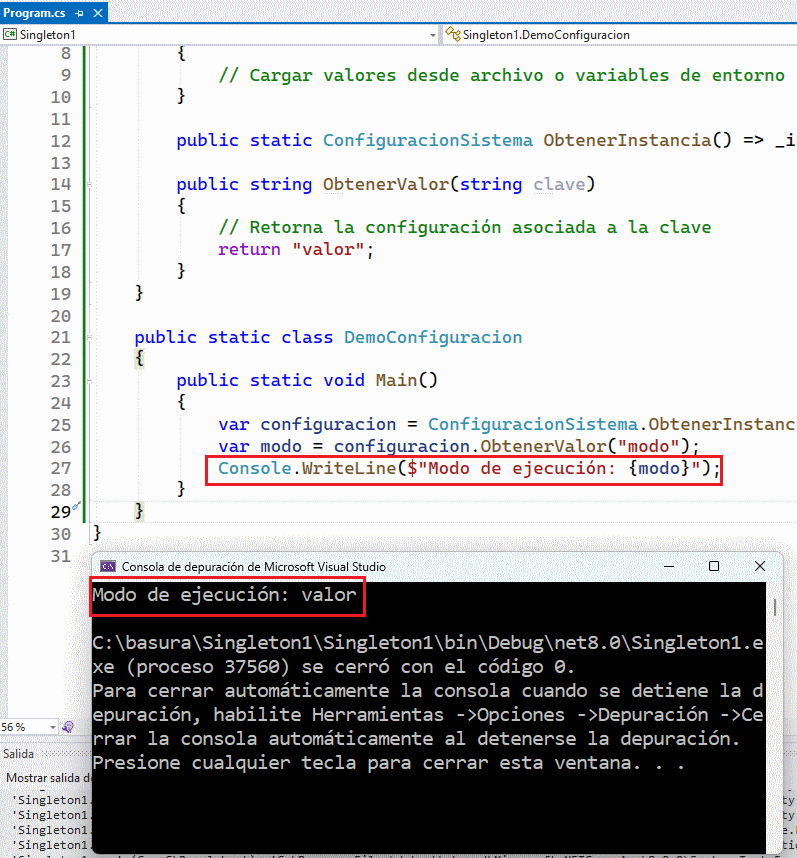 Diagrama Singleton