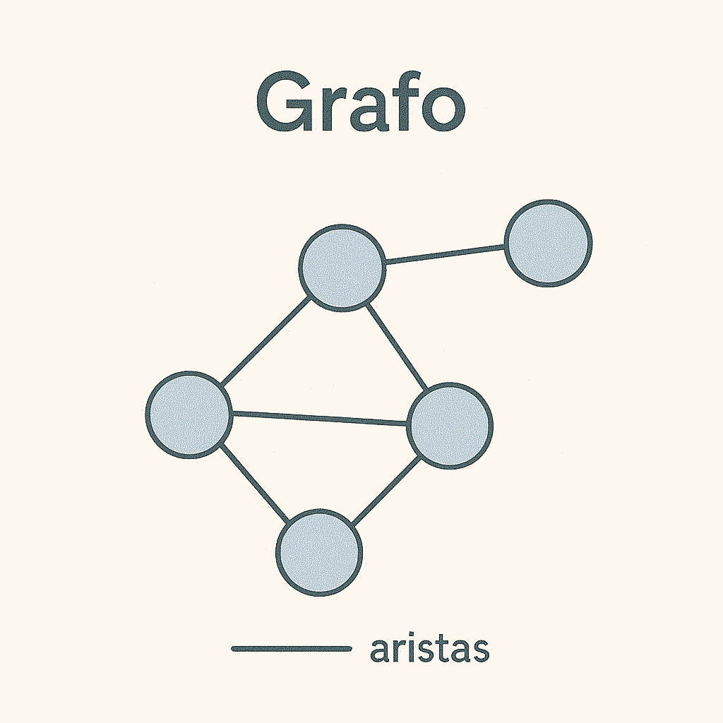 Grafo con nodos y aristas