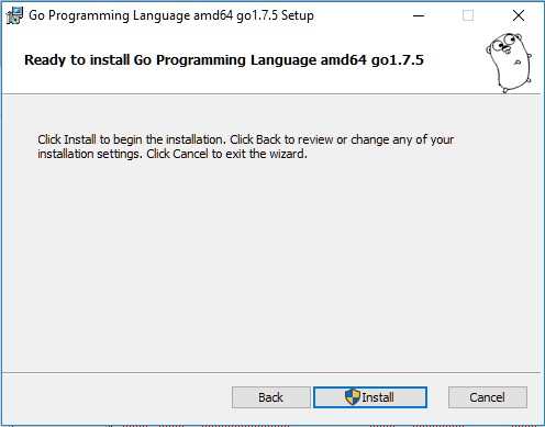 instalación lenguaje Go en Windows instalación