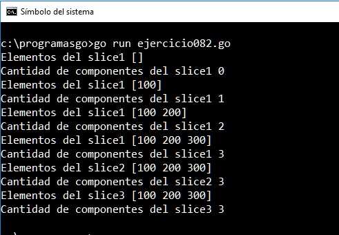 crear slices en go