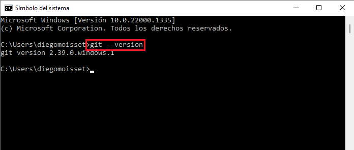 git conocer versión git --version