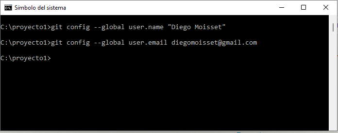 git config --global user.name git config --global user.email 