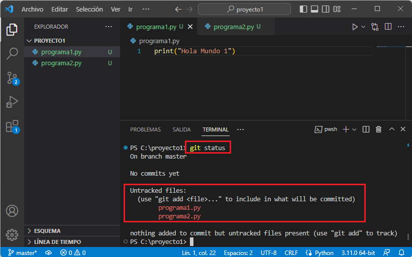 git status
