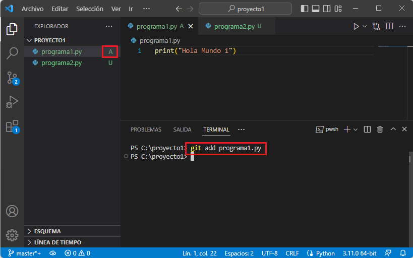 git add