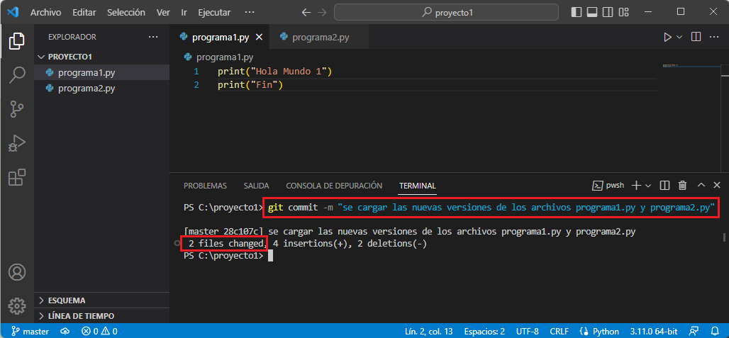git commit