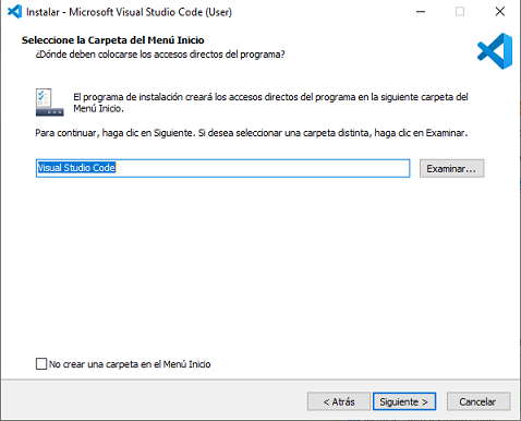 instalación del vscode