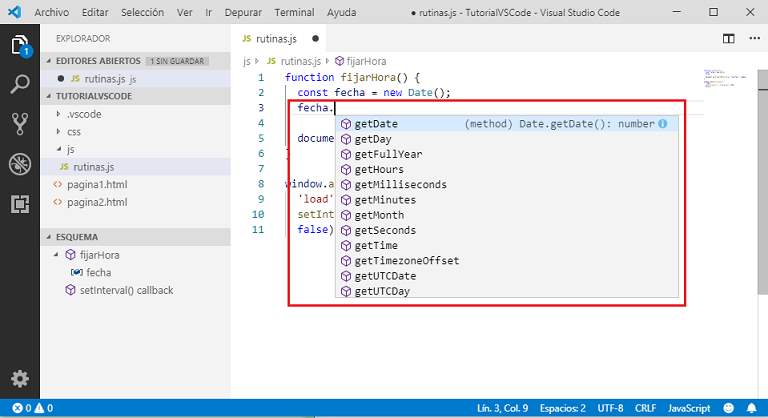 IntelliSense VSCode