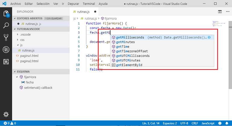 IntelliSense VSCode