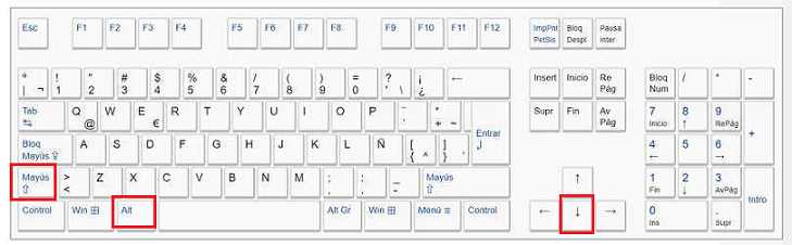 atajo de teclado copiar linea hacia abajo edición VSCode