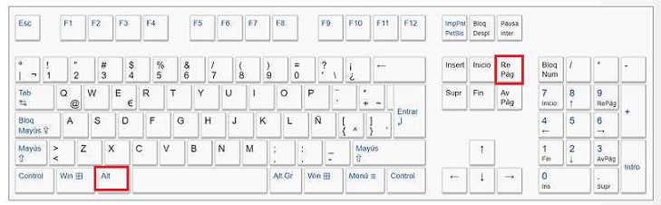 atajo de teclado scroll hacia arriba  una página completa edición VSCode