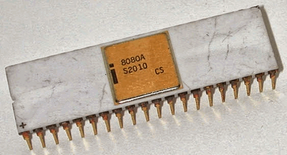 Intel 8080 en encapsulado DIP