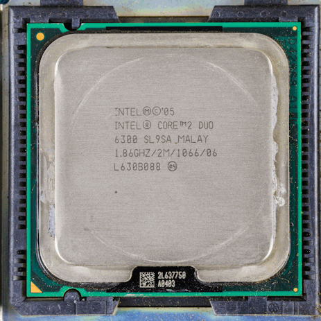 Intel Core 2 Duo en encapsulado LGA