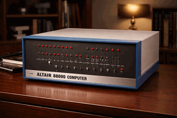 Altair 8800 con panel frontal