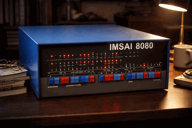 IMSAI 8080 con panel frontal