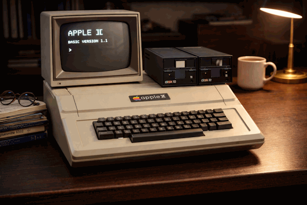 Apple II con monitor