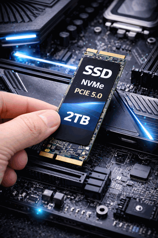 Unidad SSD NVMe PCIe 5.0