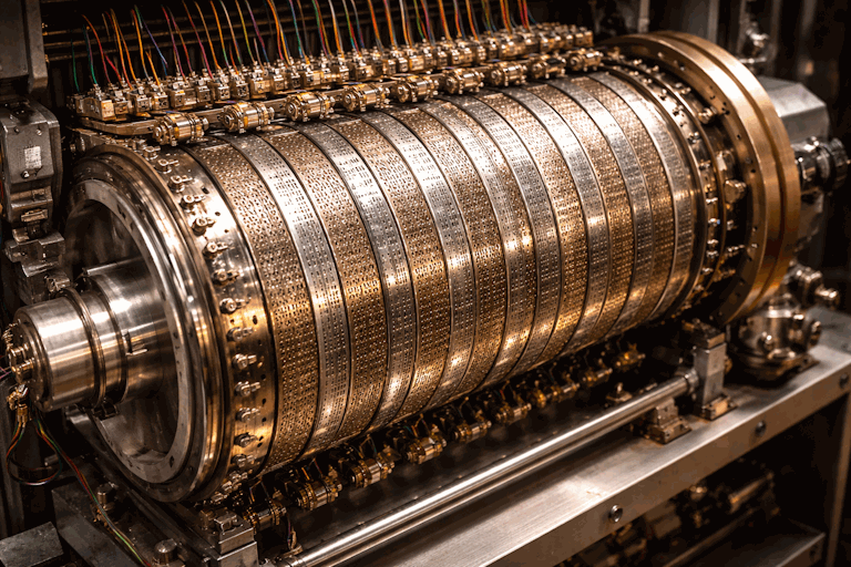 Tambor mecánico usado como memoria