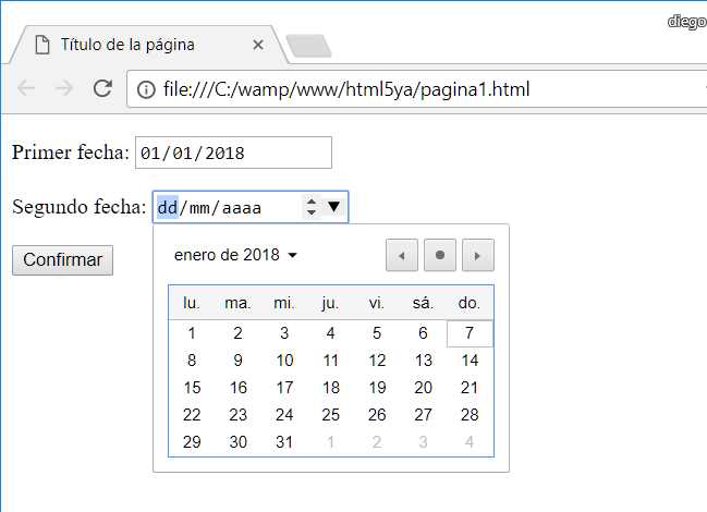 input date Chrome