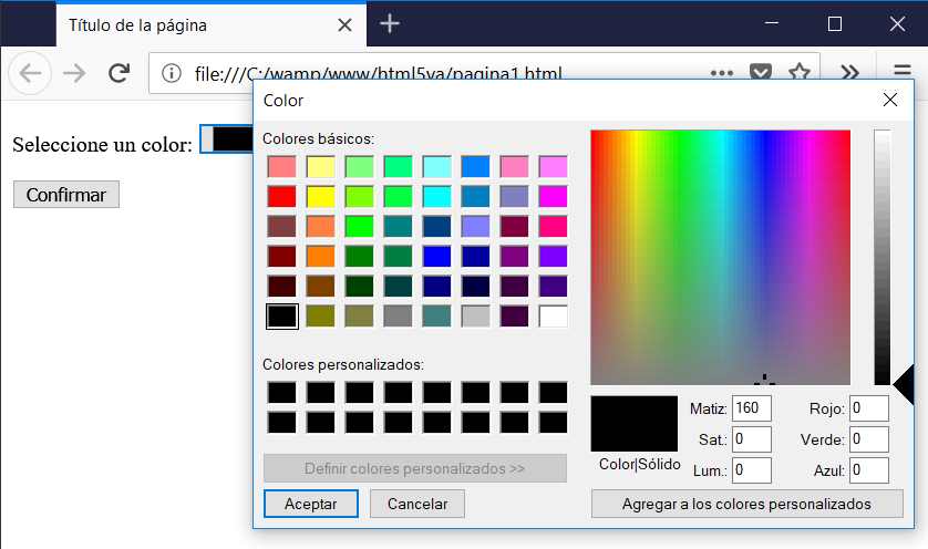 input color firefox