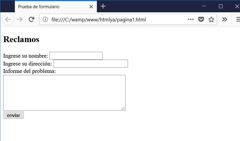 envio mail html