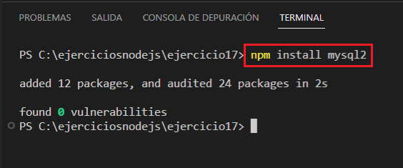 modulo mysql de node.js